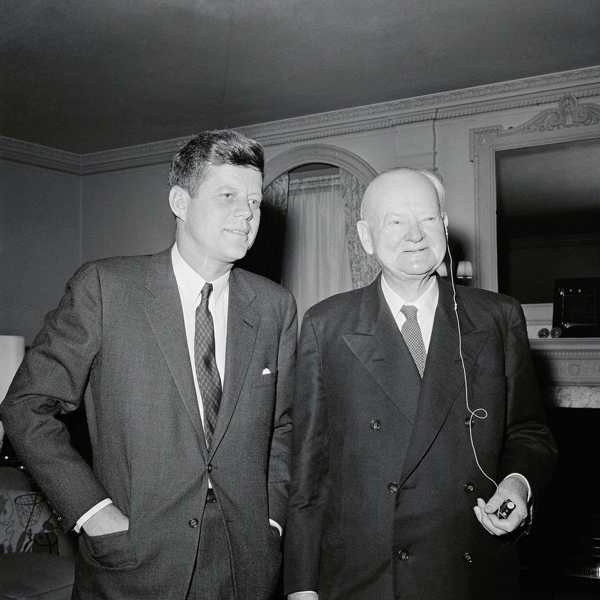 Hoover John F. Kennedy elnökkel 1961-ben