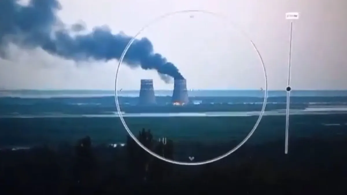 Kigyulladt a zaporizzsjai atomerőmű - videó