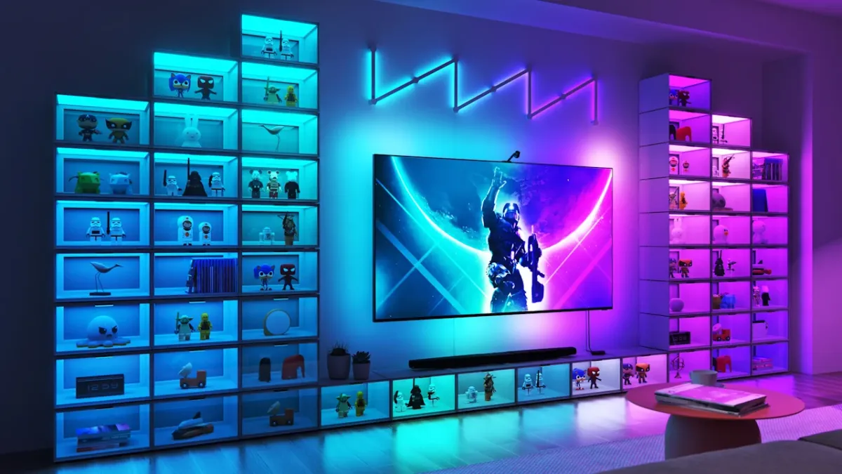 Elképesztő látvány de nem is olcsó a Nanoleaf világító vitrinje
