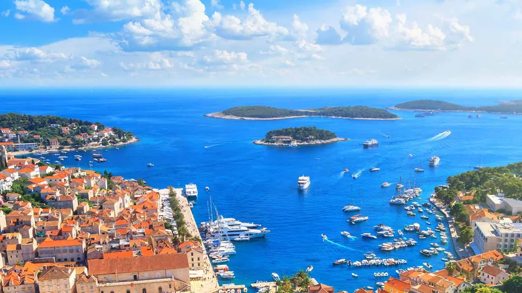 Hvar, Hvar szigete, Adriai-tenger, Dalmácia, Grebisce,  Vrboska, Stari grad, Pakleni szigetek, Sveti Nikola, tengerpart, horvát sziget, sziget, mediterrán, Horvátország, HvarHorvátország
