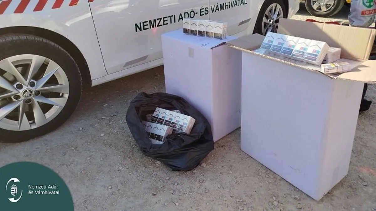 Táskából árulták a cigarettát a piacon