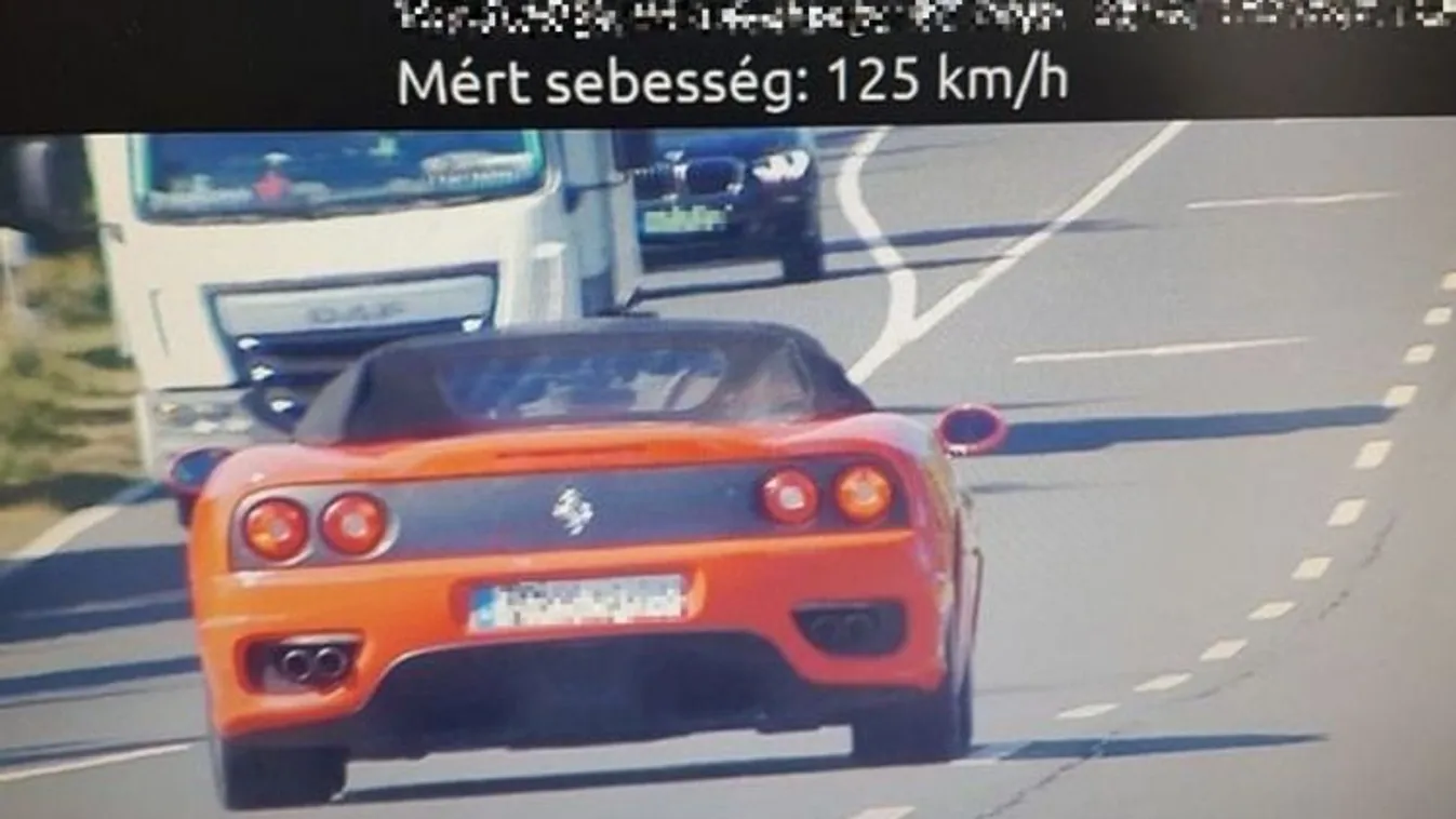 gyorshajtó Ferrari