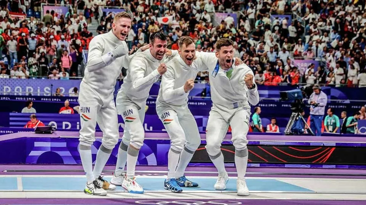 Nézze meg, hogyan jutott olimpiai döntőbe a férfi párbajtőrcsapat - videó
