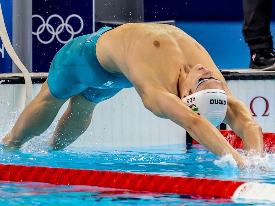 Kós Hubert a férfi 200 méteres hátúszás egyik esélyeseként ugorhatott vízbe az olimpiai döntőben