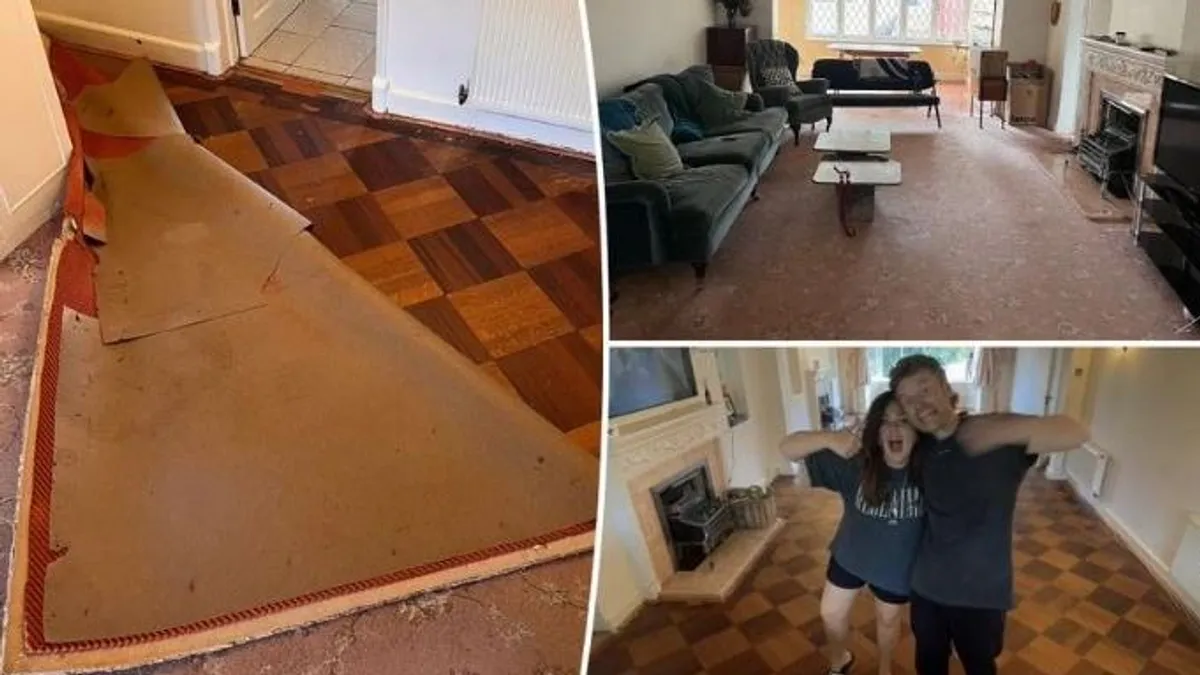Felszedték a lakásukban a padlószőnyeget, nem hittek a szemüknek a felfedezés láttán - videó