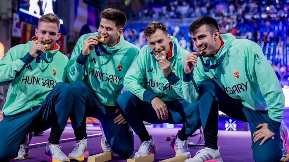 Így vették át az olimpiai aranyérmet a hős magyar párbajtőrözők - VIDEÓ