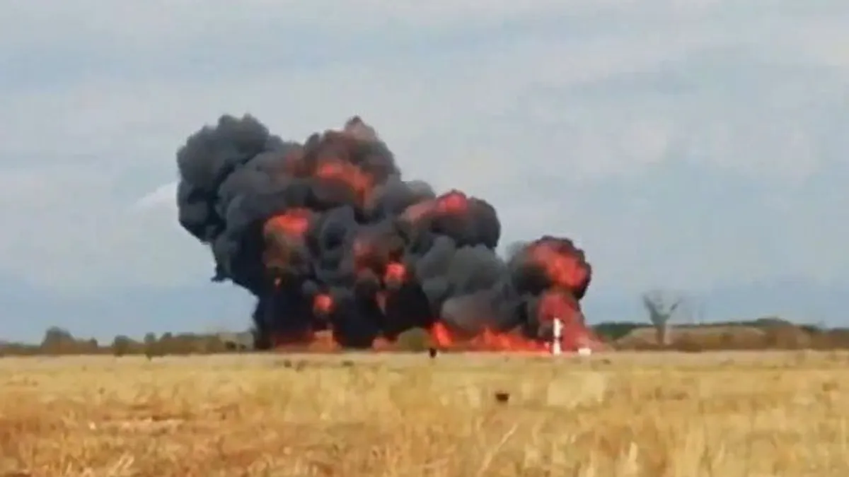 Lezuhant egy katonai repülőgép Bulgáriában - videó