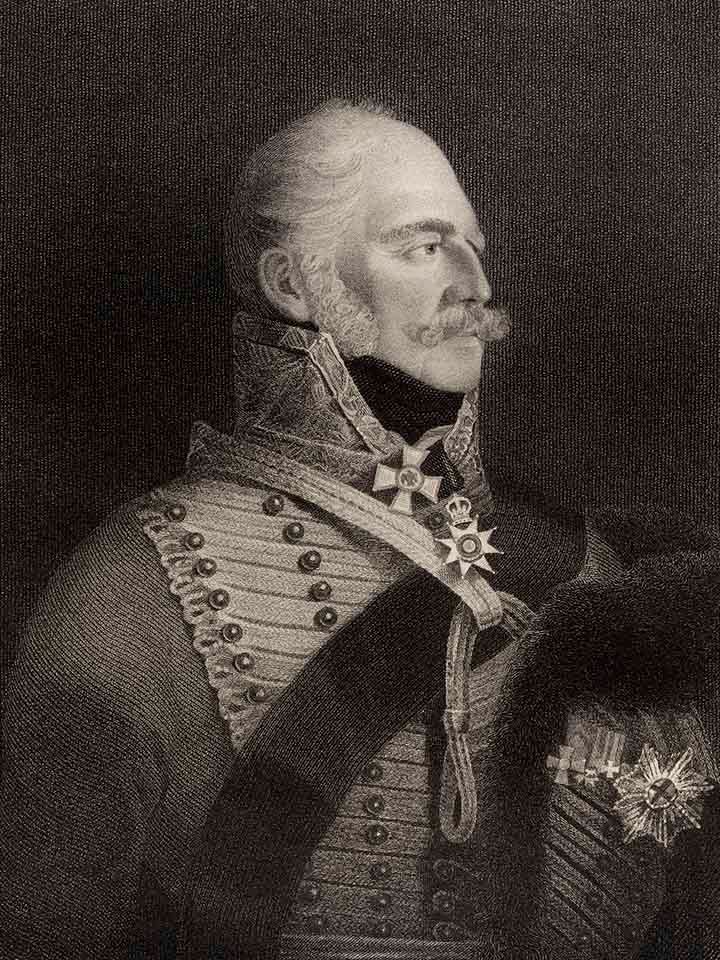 Prince Ernest Augustus 1771 to 1851 Duke of Cumberland and Tiviotdale King of Hanover Son of George III of England Engraved by H R Cook after G Saunders From the book National Portrait Gallery volume IV published c 1835