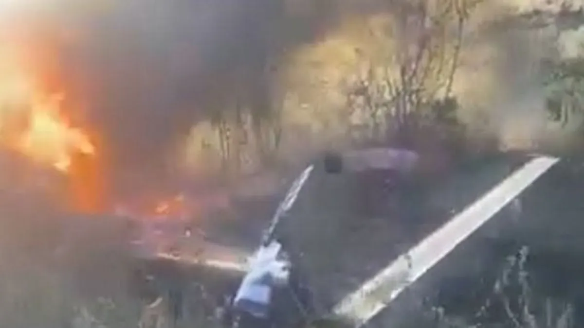 Kiugrott az égő helikopterből egy férfi Brazíliában, túlélte a balesetet