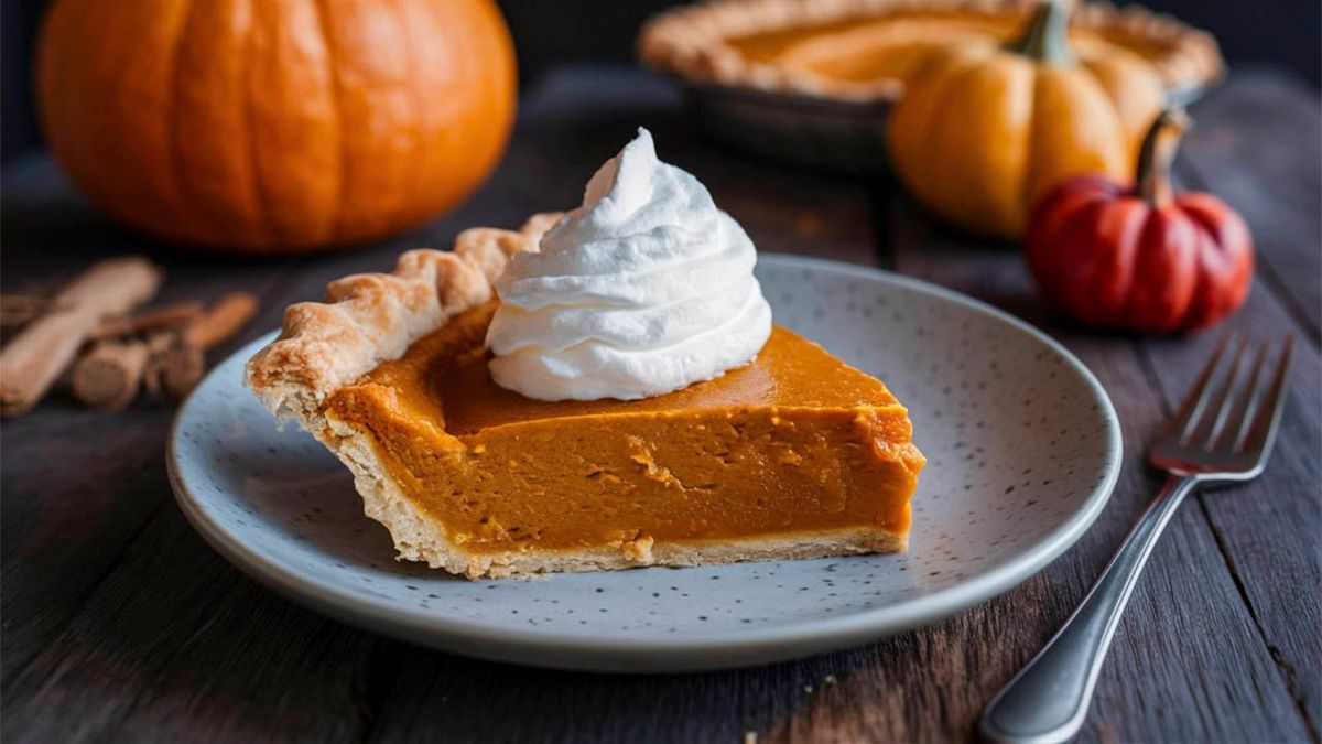 Pumpkin,Pie:,Spiced,Pumpkin,Filling,In,A,Flaky,Crust,,Often