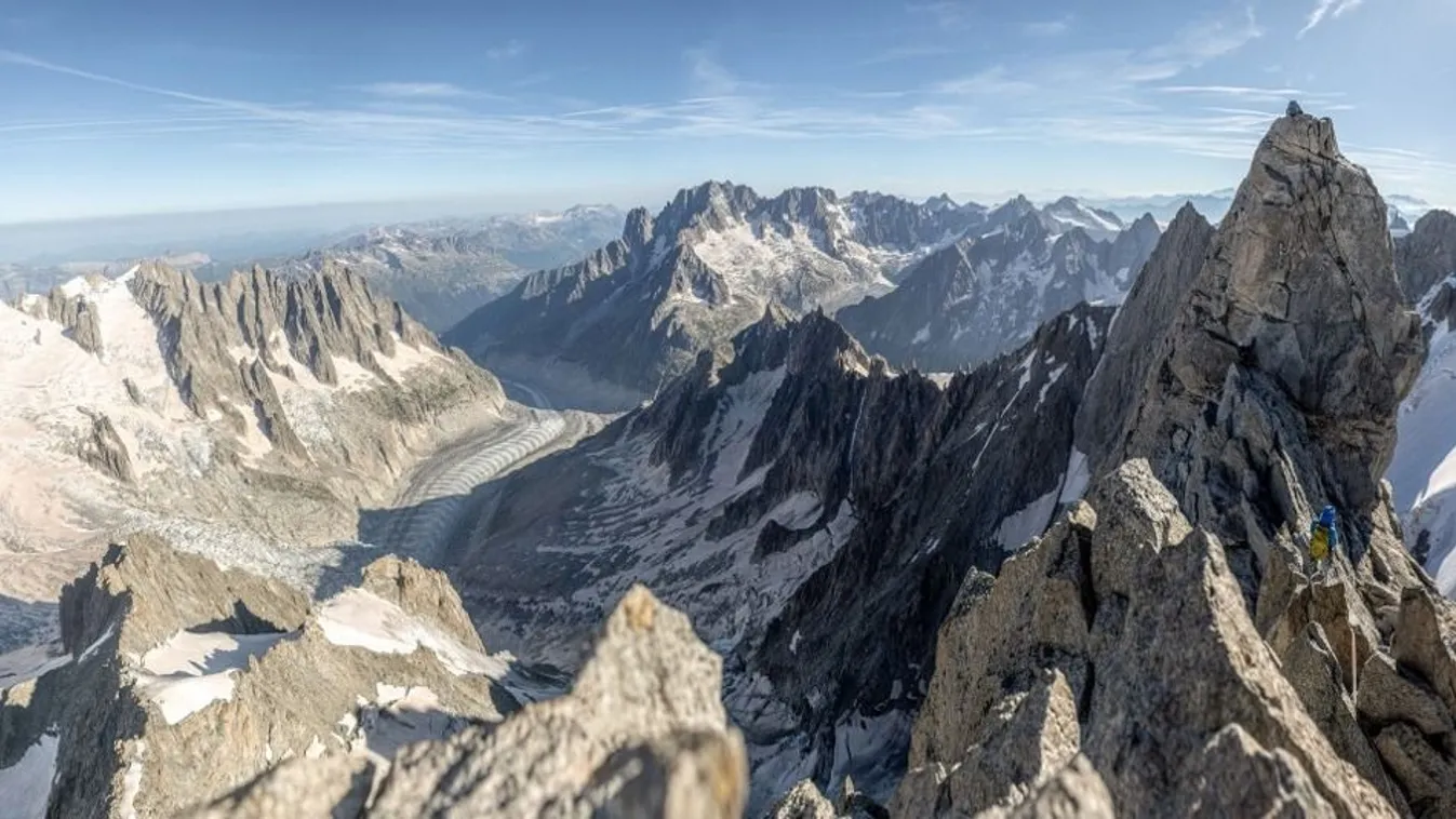 FRANCE - ALPINE CLIMB IN THE MONT BLANC MOUNTAINS