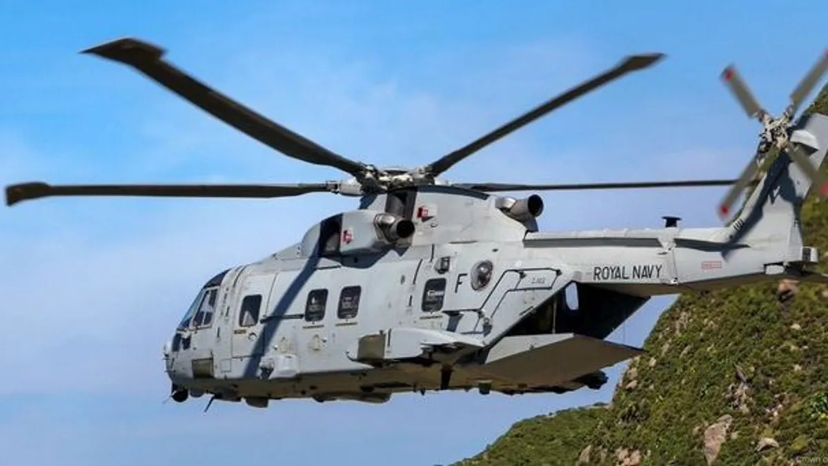 Lezuhant egy brit katonai helikopter, egy ember meghalt