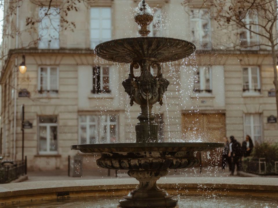 Fountain on Place de l'Estrapade, Paris - Filming Location for Emily in Paris