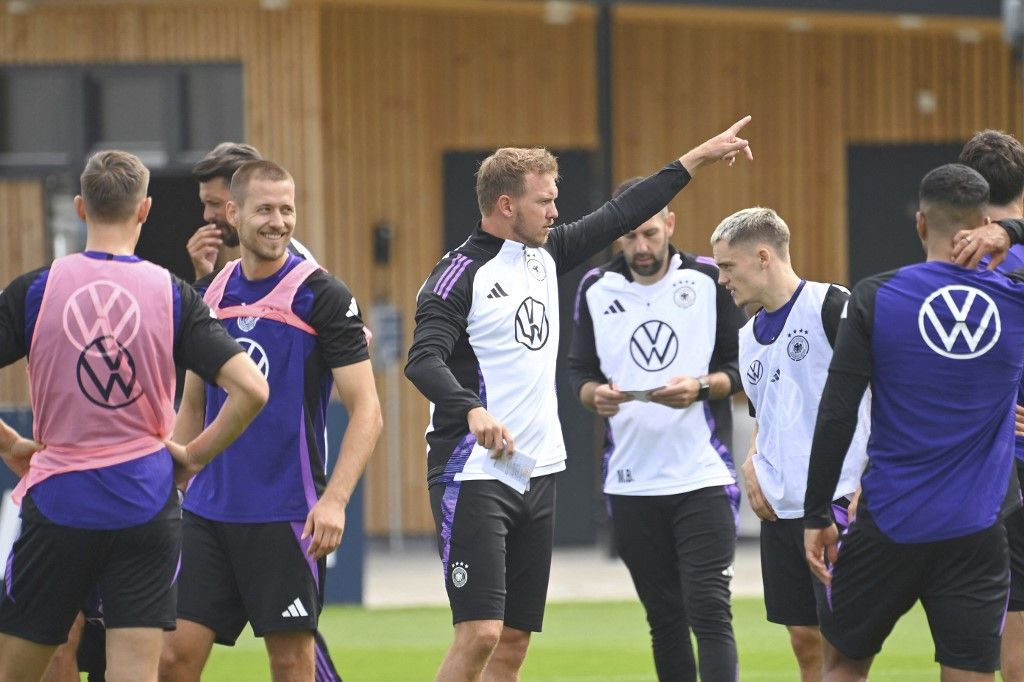 Football / Training of the German national football team in Herzogenaurach.