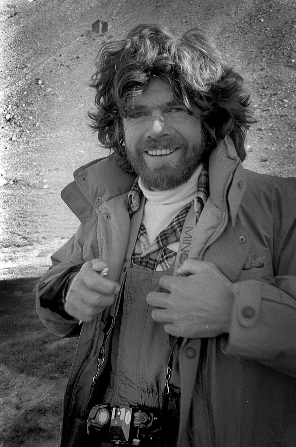 Reinhold Messner, a hegymászás élő legendája 1985-ben a Pamír-hegységben