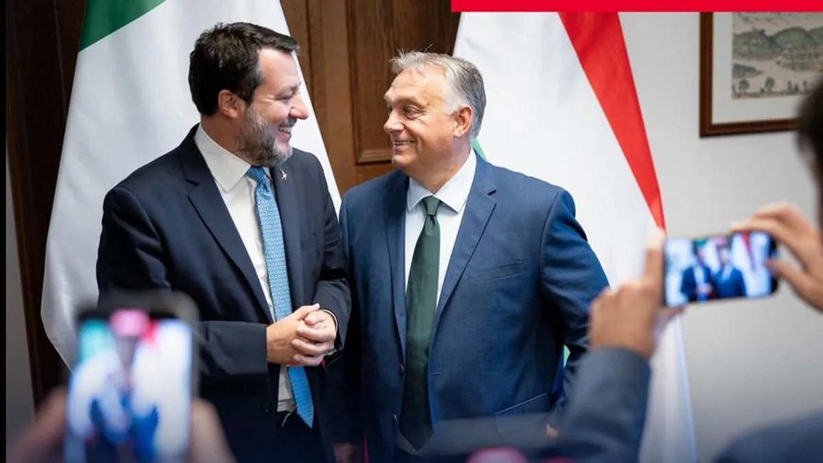 Orbán Viktor képet közölt Salvinivel való találkozójáról