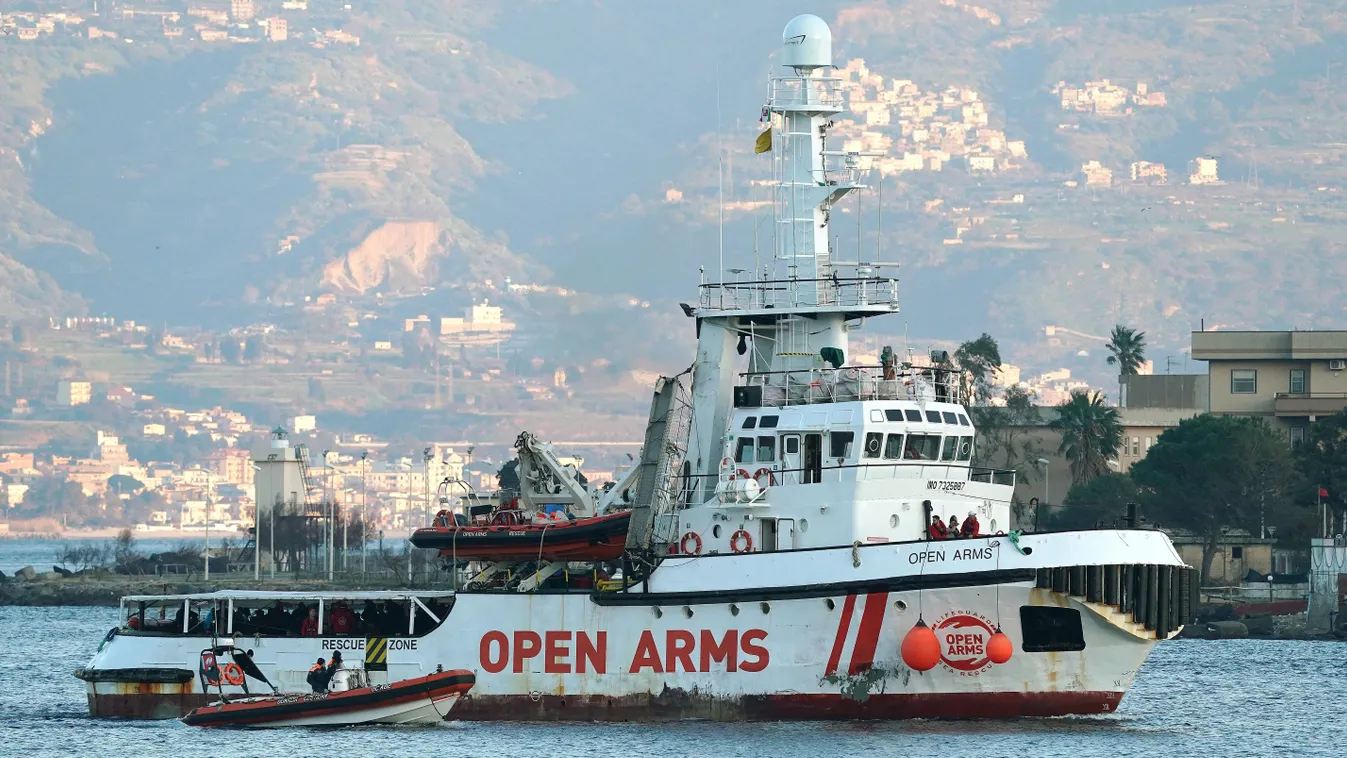 Open Arms Ship In Messina