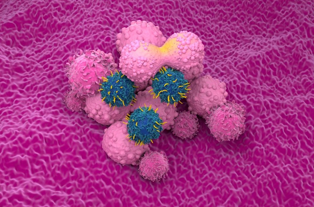 CAR-T cell therapy for breast cancer, illustration