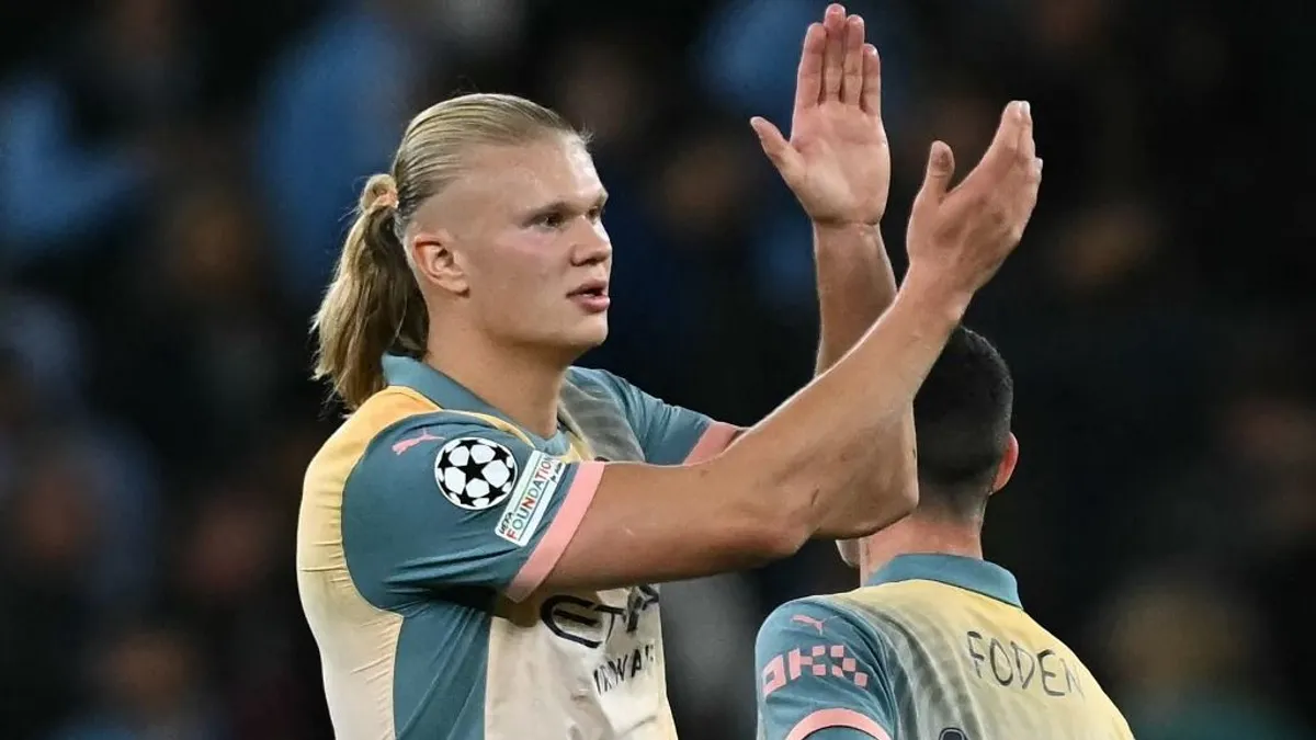 Mit mondhatott a Manchester City edzője Haalandnak?