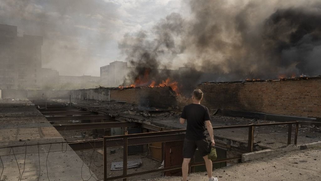 Russian airstrikes in Kharkiv