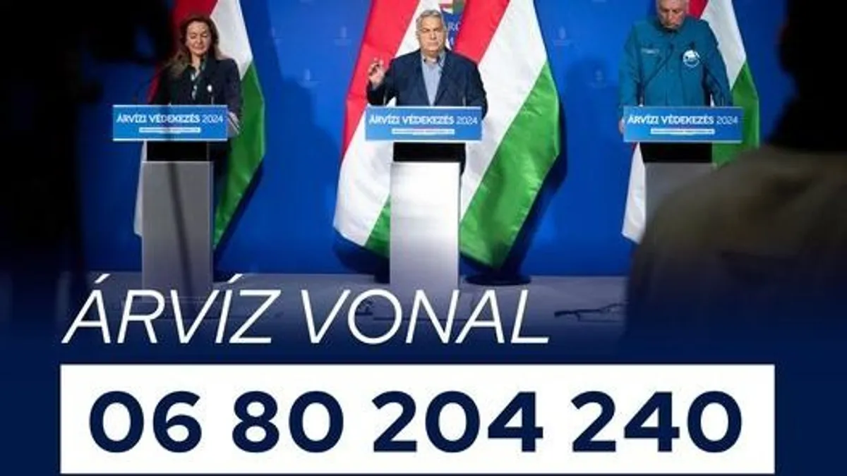 Ingyenes árvízvédelmi telefonvonalat indított a kormány