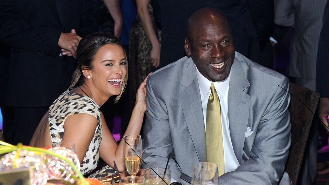 LAS VEGAS, NV - MARCH 30: Charlotte Bobcats owner Michael Jordan (R) and fiancee Yvette Prieto attend the 11th annual Michael Jordan Celebrity Invitational gala at the Aria Resort & Casino at CityCenter March 30, 2011 in Las Vegas, Nevada. (Photo by Ethan Miller/Getty Images for MJCI)