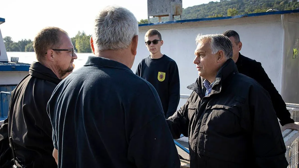 Orbán Viktor a Szentendrei-szigeten, Pócsmegyeren folytatta ellenőrző körútját