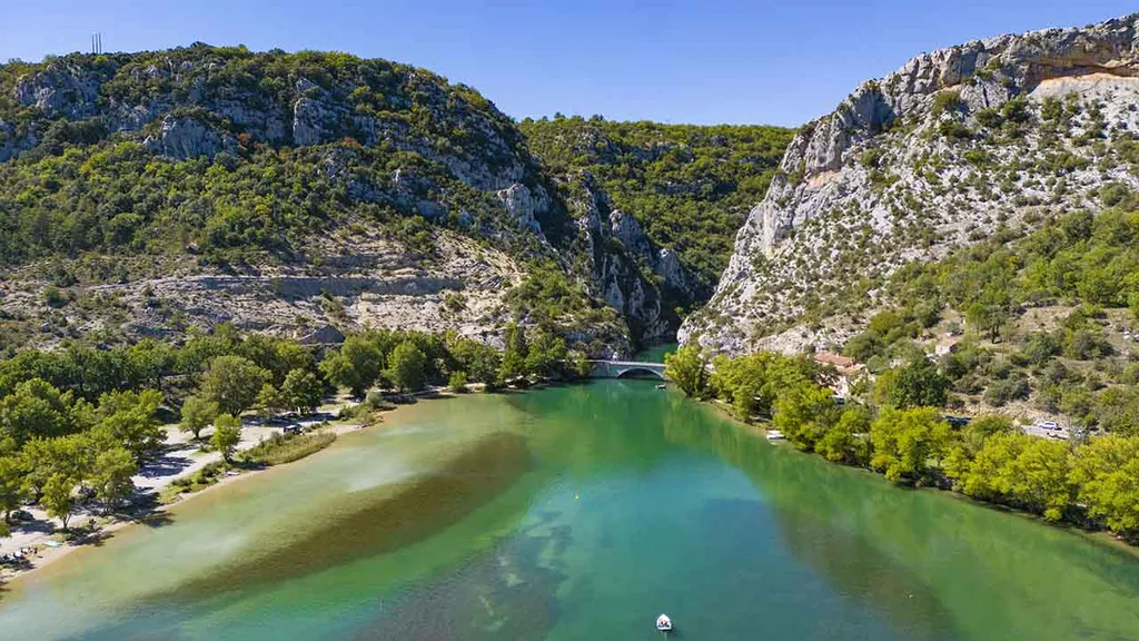 Verdon-szurdok, Provence, Délkelet-Franciaország, Franciaország, Verdonszurdok,