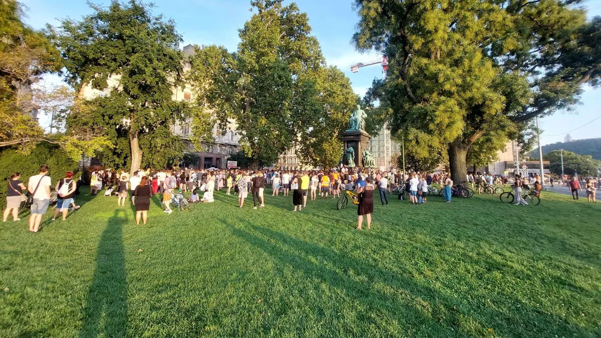 Teljes érdektelenség a baloldali tüntetésen