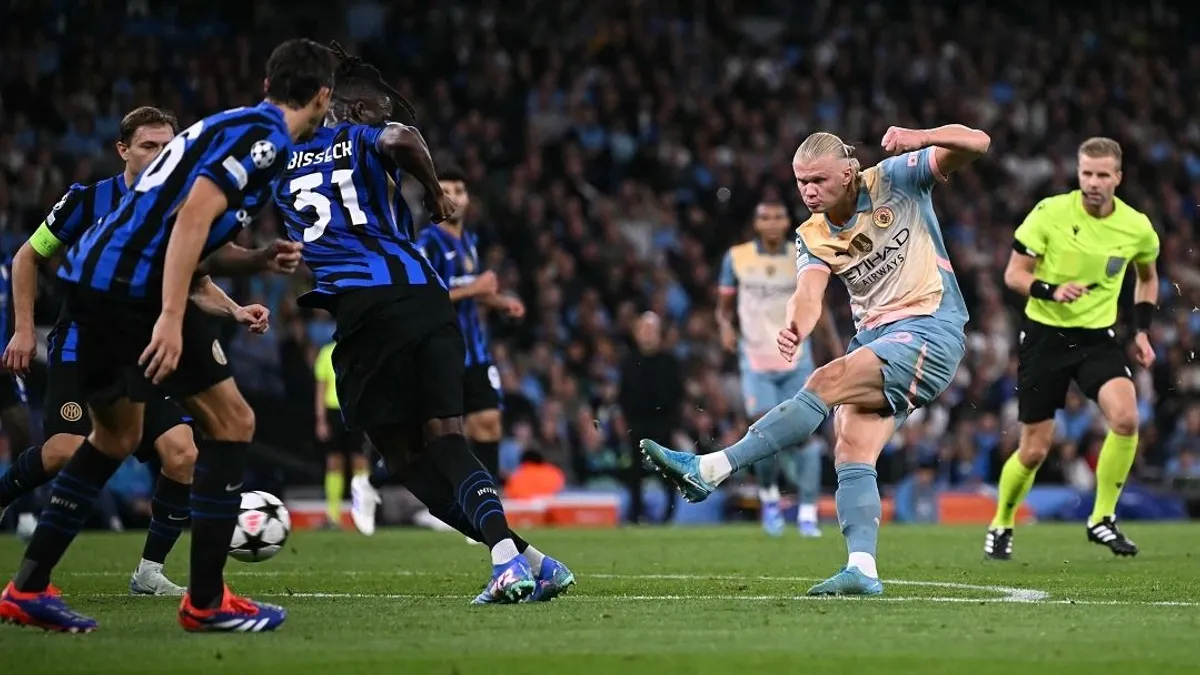 Káromkodva reagált Haaland az Inter focistájának hergelésére