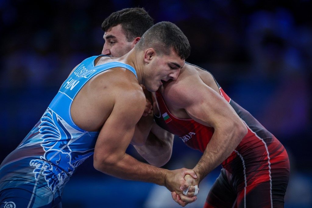 Semen Sergeevich NOVIKOV Of Bulgaria Against David LOSONCZI Of Hungary - WRESTLING - MEN'S GRECO-ROMAN 87KG SEMIFINAL MATCH 147