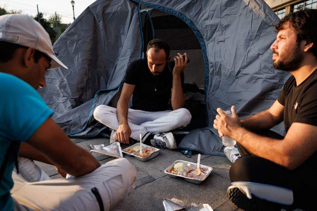 Brüsszel utcái tele vannak migránsokkkal