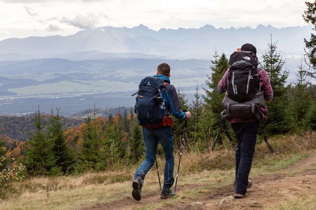 Tourist Visit Gorce Mountains In Poland