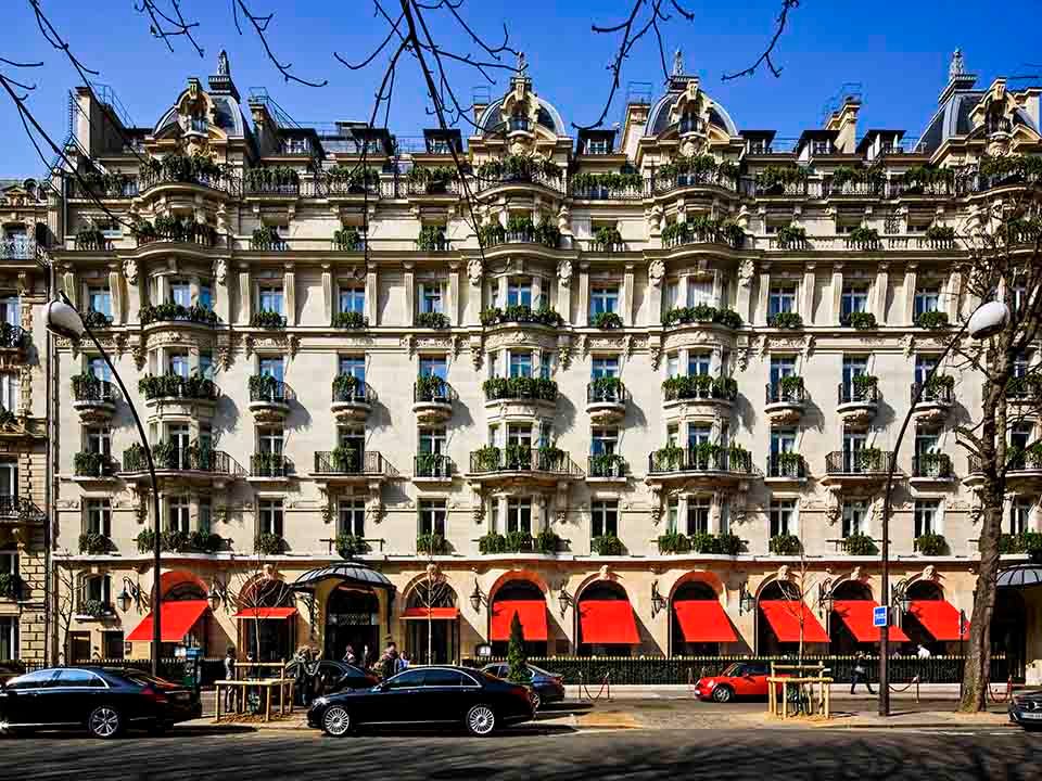 Plaza Athenee,  luxurious hotel, Paris, France 