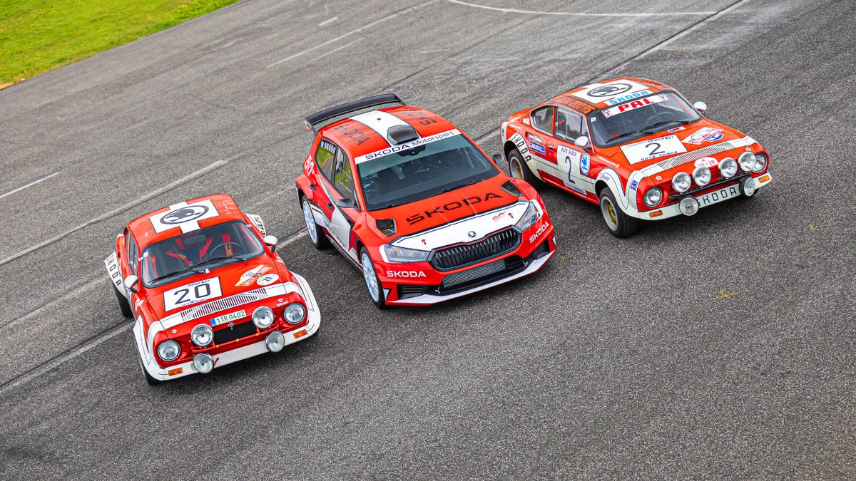 Petter és Oliver Solberg Skoda 200 RS-sel csapatták
