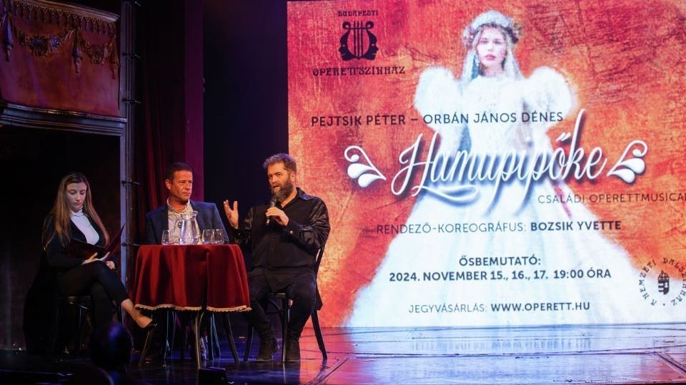 Hamupipőke c. ímű operettmusical, Budapesti Operettszínház új bemutatójának sajtótájékoztatója,
HamupipőkeOperettszínház