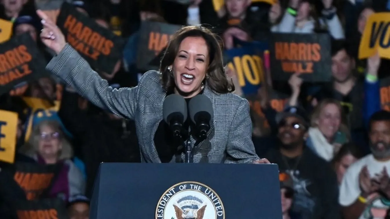 Kamala Harris alelnök, a Demokrata Párt elnökjelöltje 