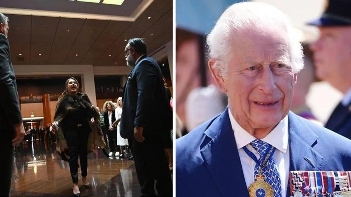Botrány Ausztráliában, III. Károly királlyal kiabáltak