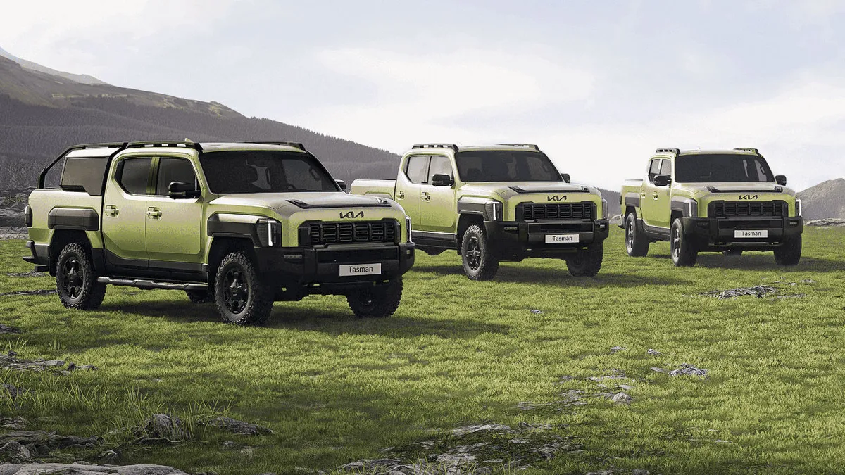 Régi vágású pickup a Kia Tasman, modern megjelenéssel