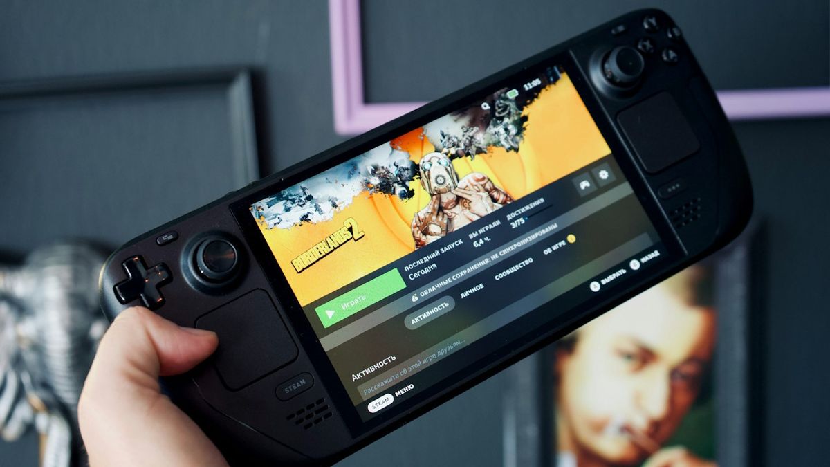 valve steam deck kézikonzol gamer gaming