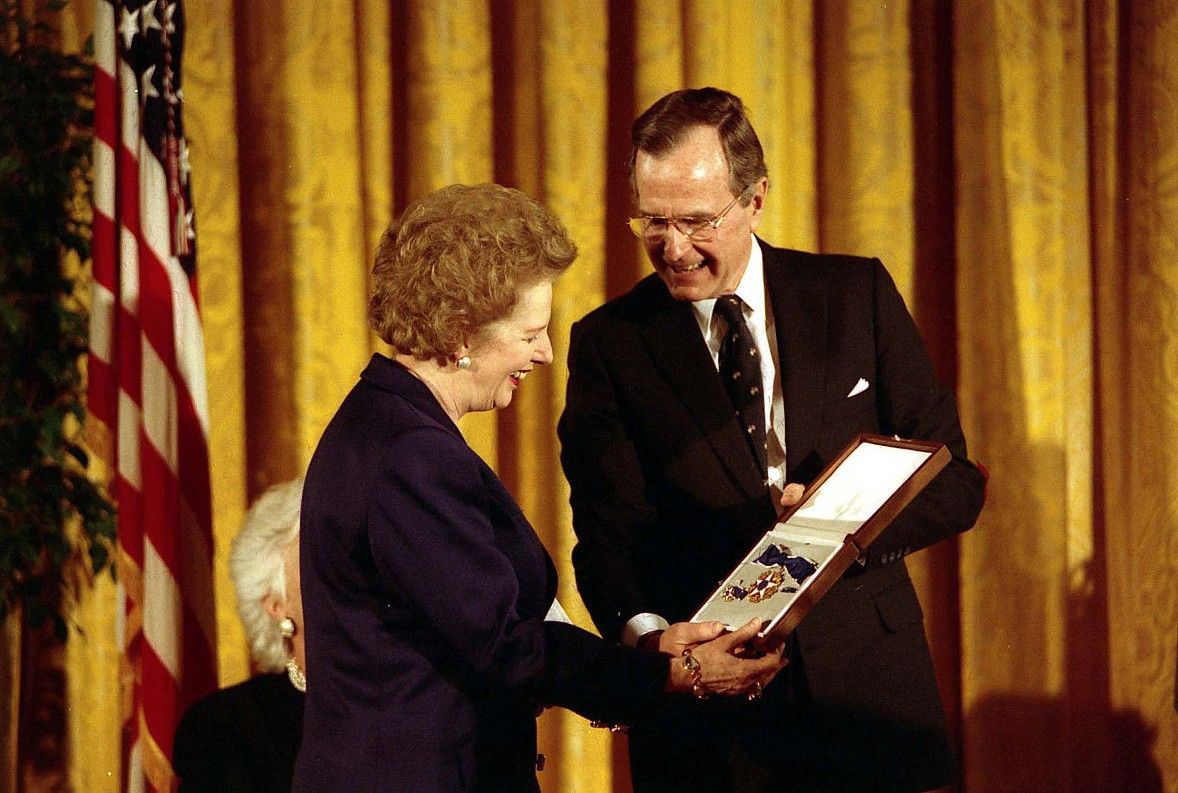 Thatcher 1991-ben megkapta az Elnöki Szabadságérmet