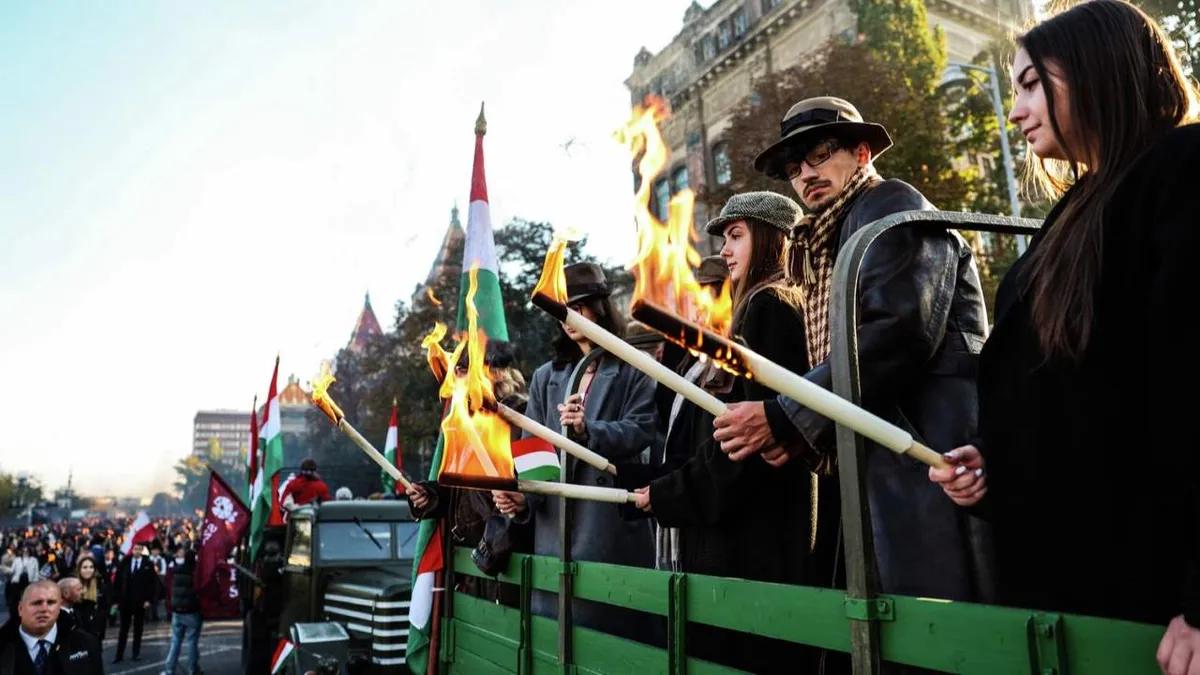Hagyományos fáklyás emlékmenet és koszorúzás volt a Műegyetemnél