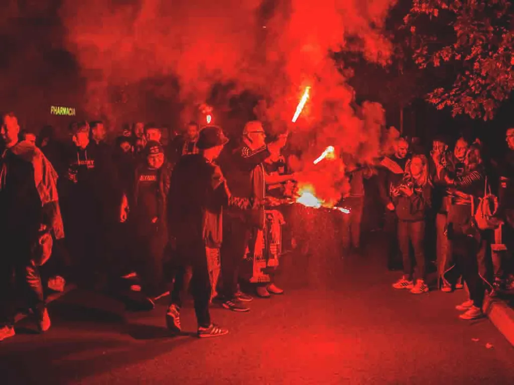 Bosznia-Hercegovina – Magyarország, vonulás, Nemzetek Ligája, magyar labdarúgó-válogatott, Bosznia-Hercegovina, 2024.10.14.,