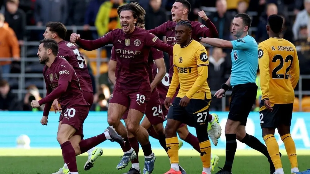 95. perces drámával ért véget a Manchester City meccse