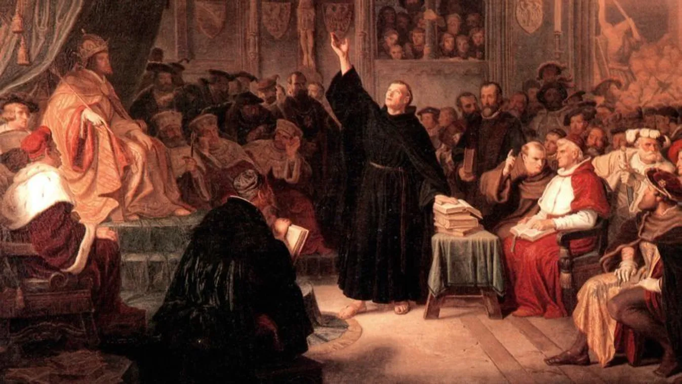 Luther az 1521-es wormsi birodalmi gyűlésen, a reformáció kezdetekor