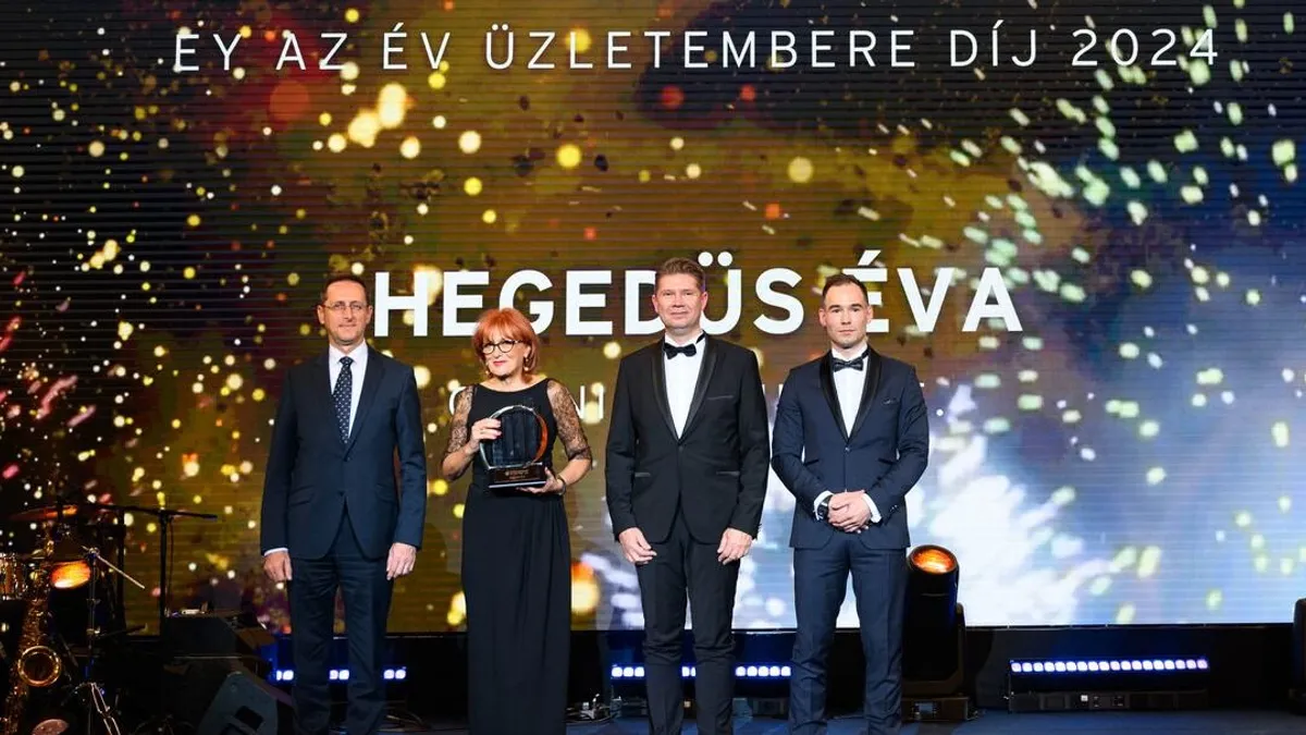 A Gránit Bank vezetője, Hegedüs Éva kapta az Év Üzletembere díjat