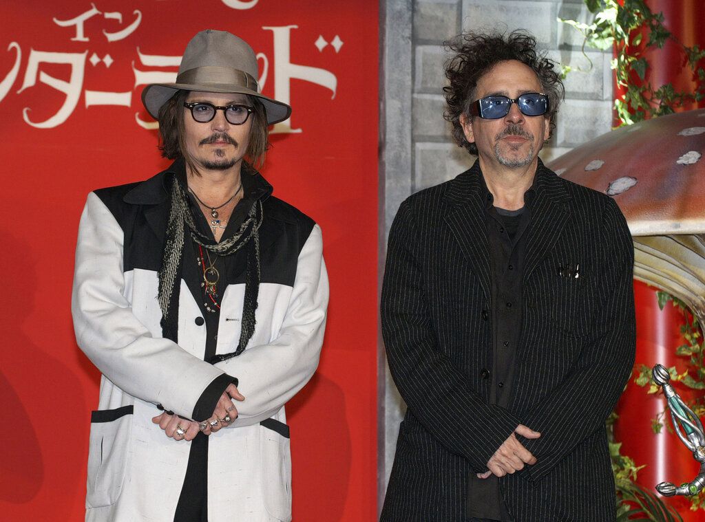 Johnny Depp és a legfurcsább rendezők egyike, Tim Burton. (Fotó: UPI Photo)