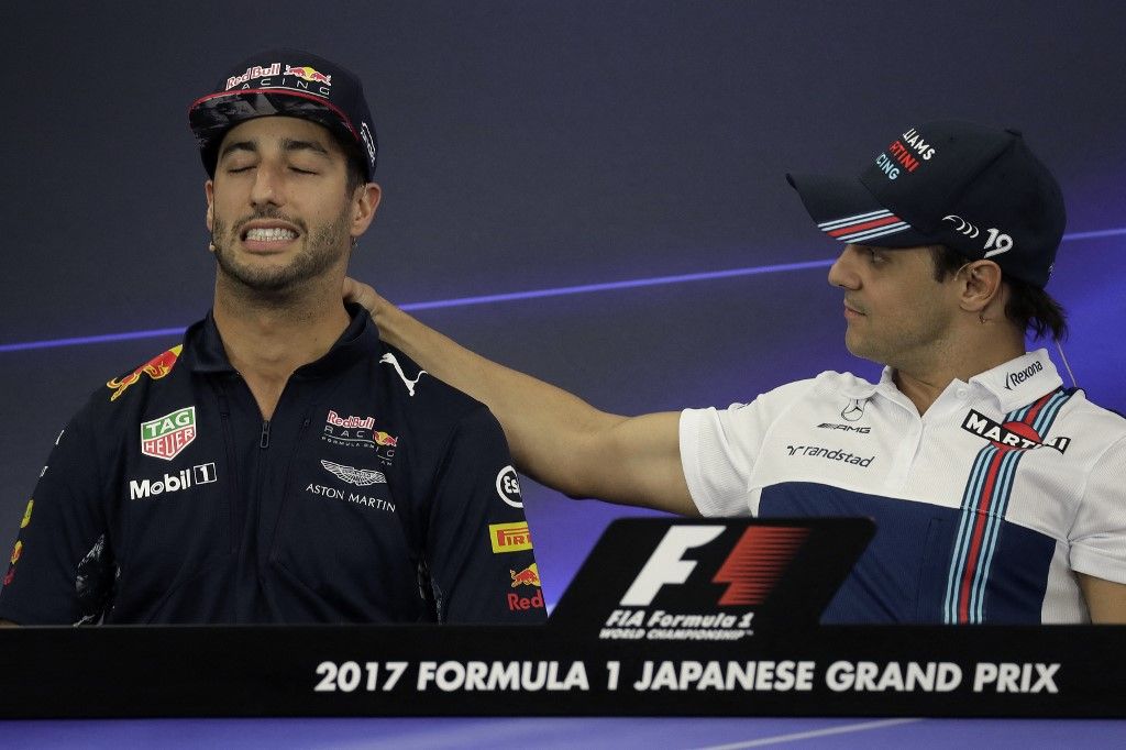 daniel ricciardo, felipe massa