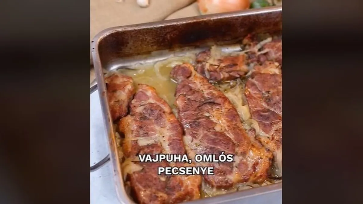 Íme a sütőben sült vajpuha tarja receptje - videó