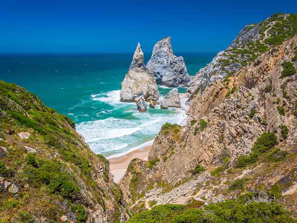 Ursa Beach, tengerpart, Portugália, UrsaBeach
